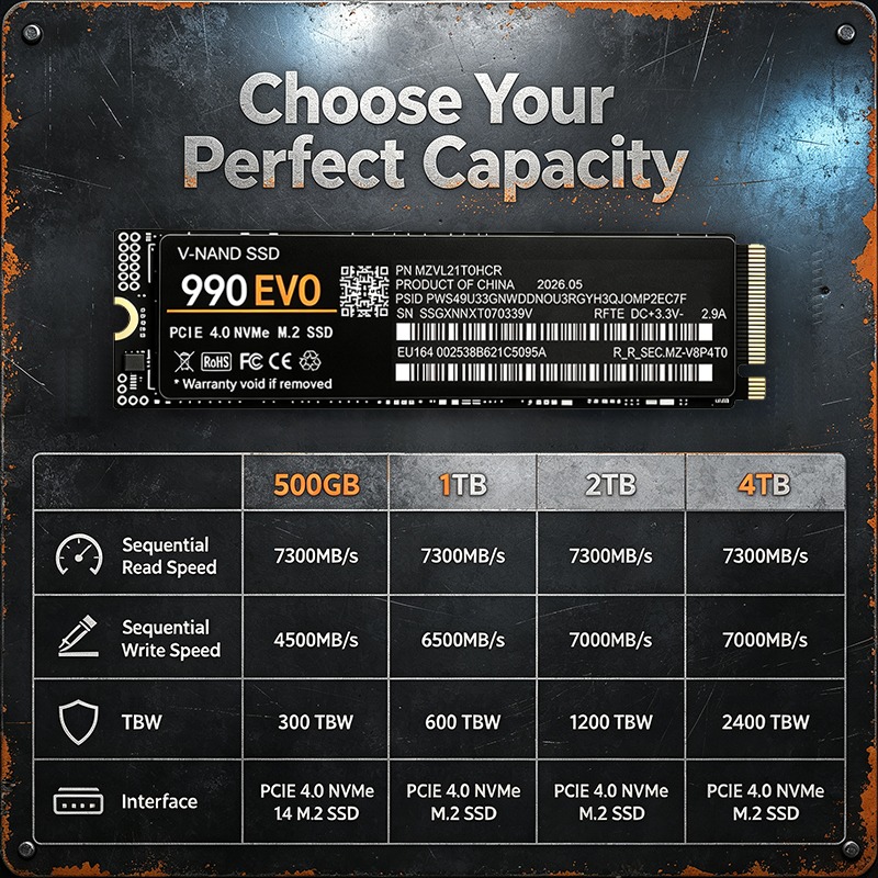 990 EVO M.2 2280 NVMe PCIe 4.0 – обзор и цена M.2 Nvme 4Tb Pcie 4.0 Ssd